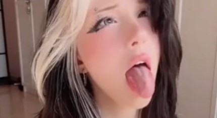 Ahegao goth girl